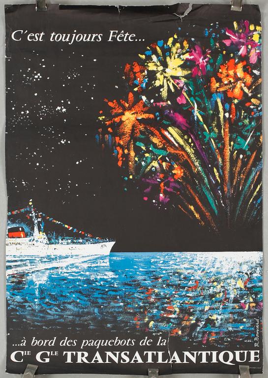 REKLAMAFFISCHER, 2 st, omkring 1900-talets mitt.