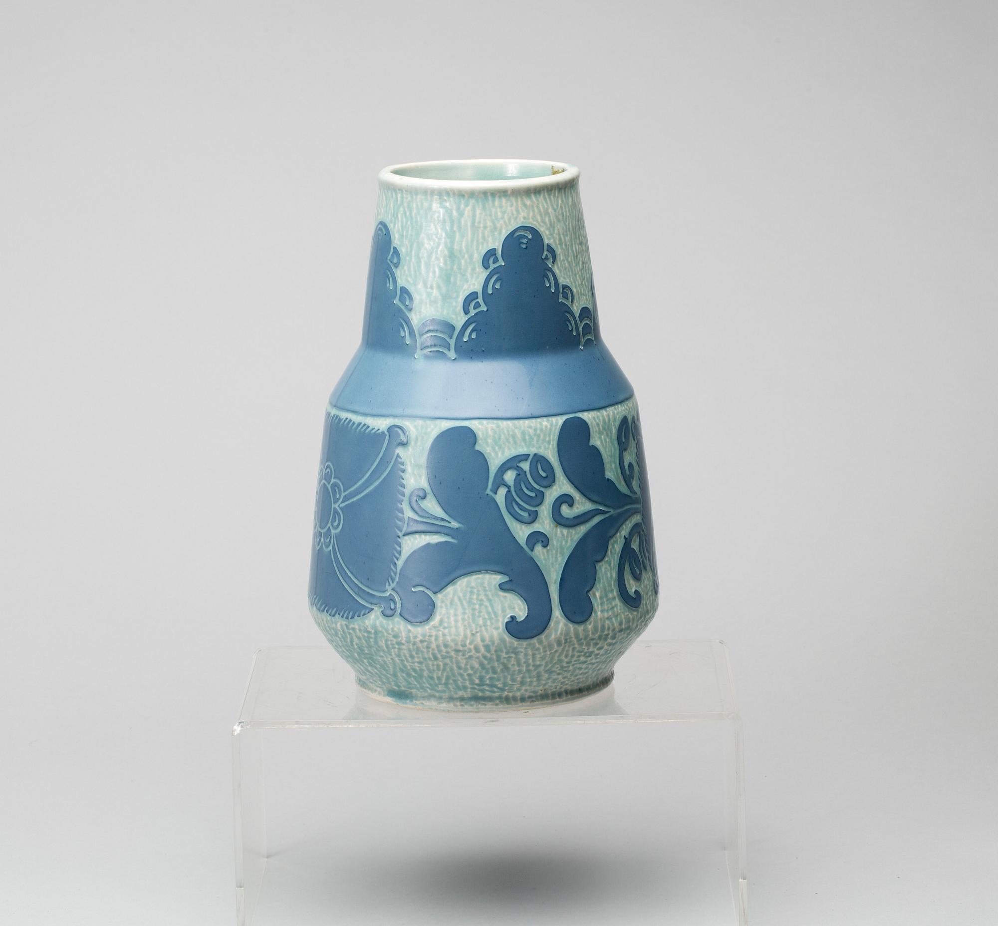 VAS, stengods "Sgrafitto", Josef Ekberg Gustavsberg 1920.