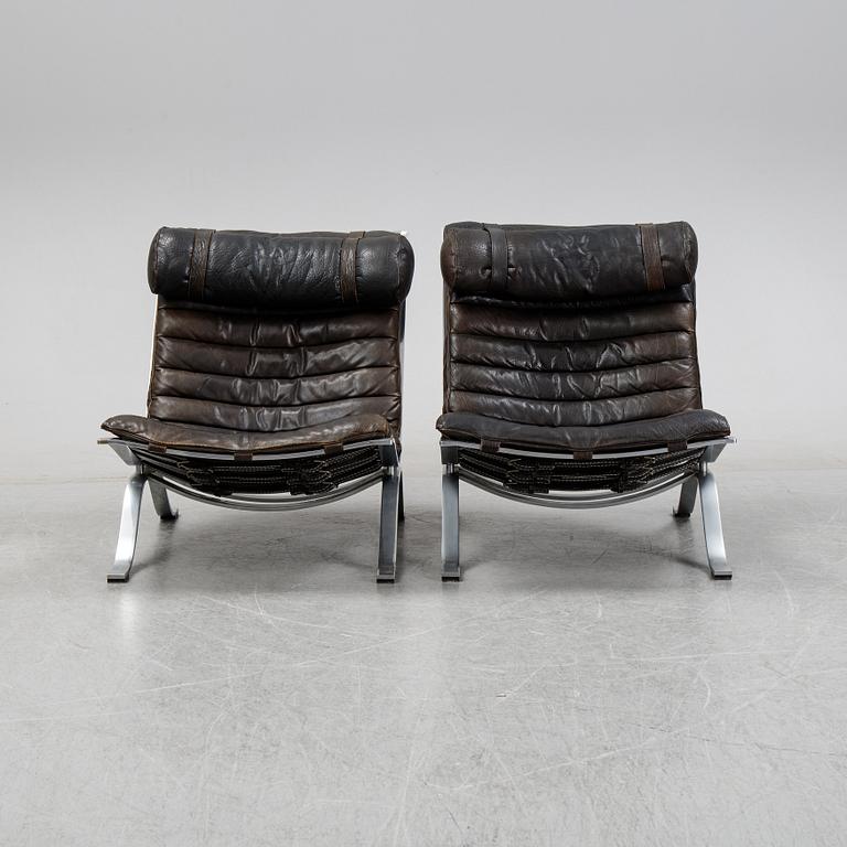 A pair of 'Ari' armchairs designed by Arne Norell, Norells Möbler, model designed in 1966.
