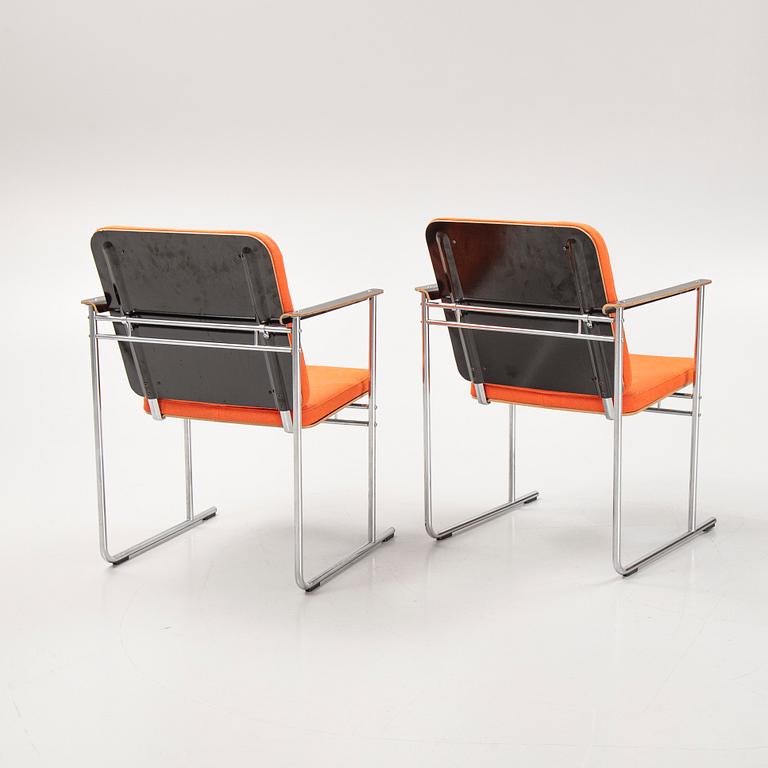 Yrjö Kukkapuro, karmstolar, 6 st, "Skaala 474", Avarte, sent 1900-tal.