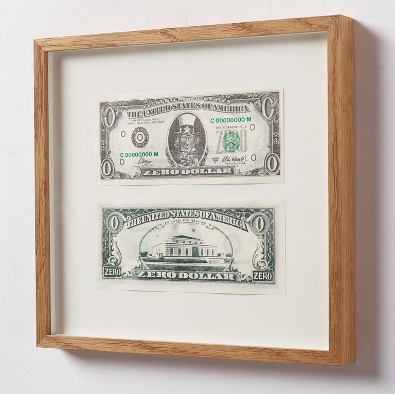 Cildo Meireles, "Zero Dollar".