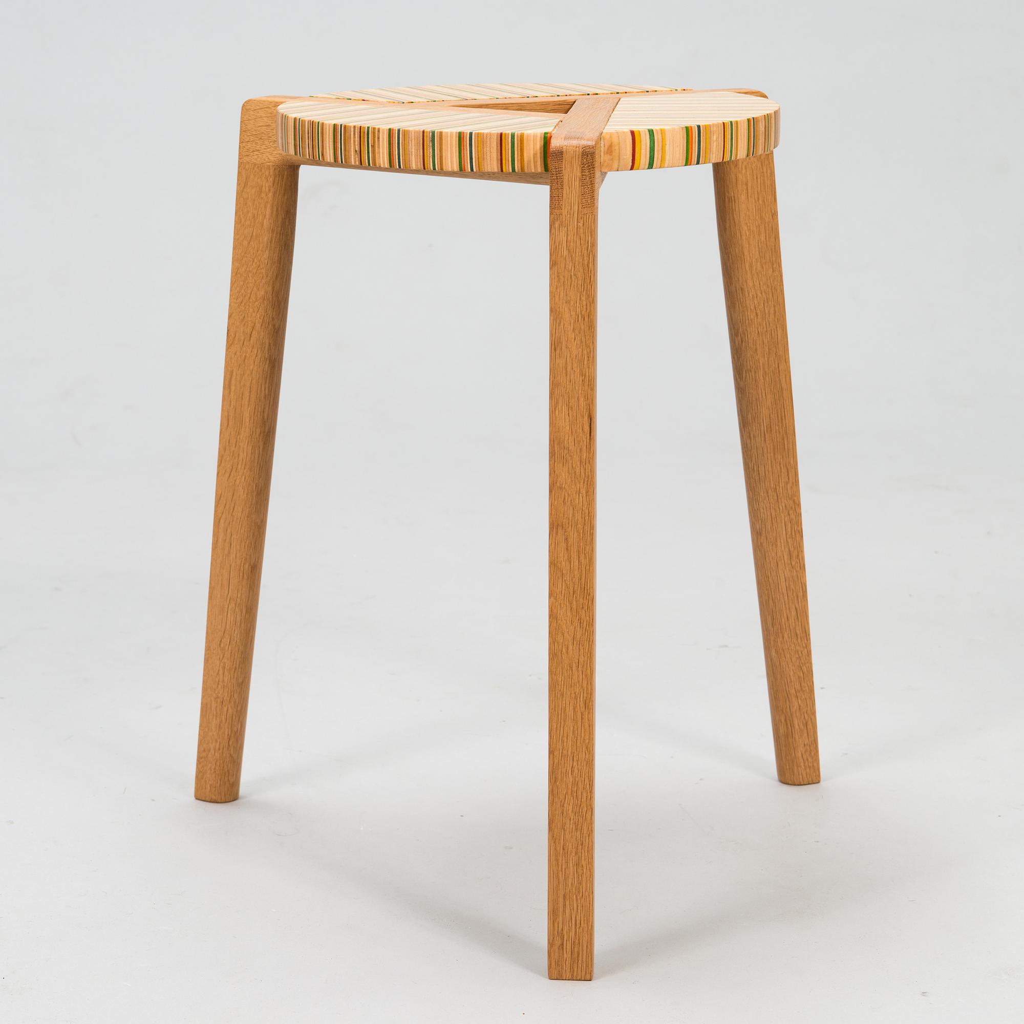 ALEKSI PUUSTINEN, Stool, signed and numbered.