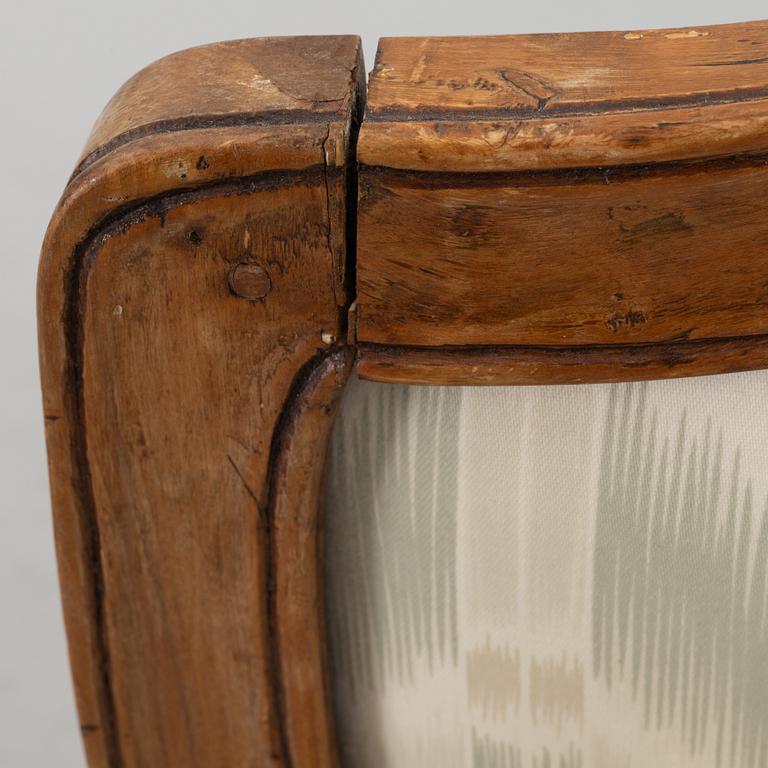 A pair of French Louis XV fauteuils, mid 18th century.