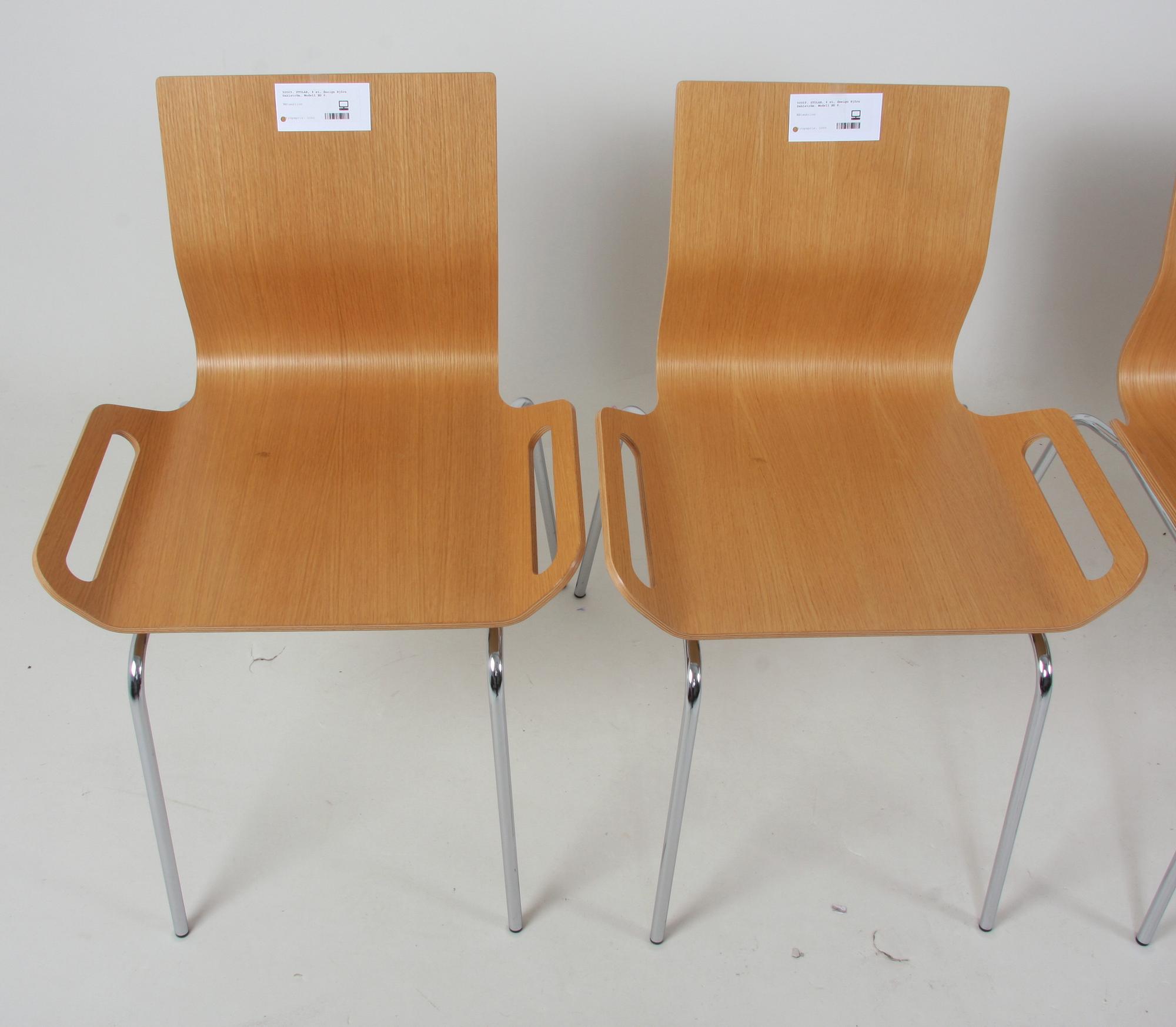 STOLAR, 4 st, design Björn Dahlström. Modell BD 6.