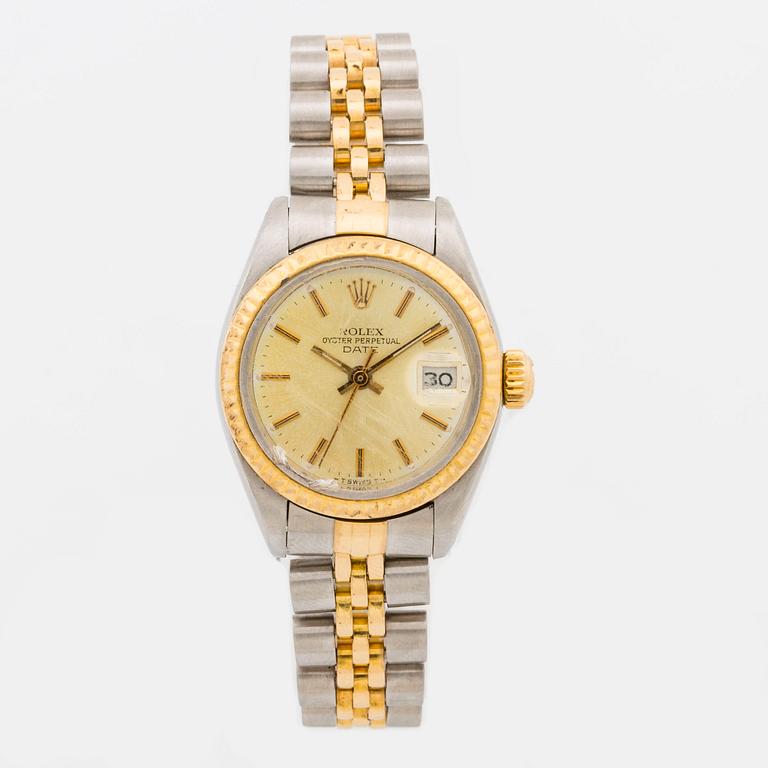 ROLEX, Oyster Perpetual Date, wristwatch, 25 mm,