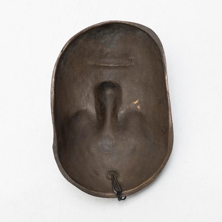 Karl XII:s dödsmask, brons, troligen Finspångs bruk, 1900-tal.