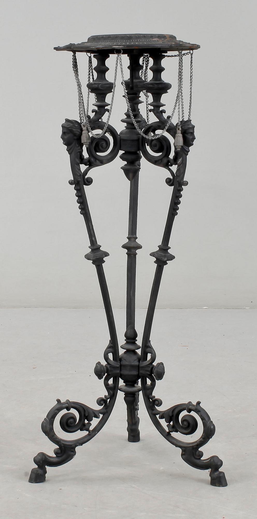 PIEDESTAL, gjutjärn, 1800-talets slut.