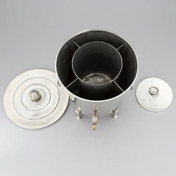 A pewter Art Deco Swedish Punch cooler by Ceson, 1933.