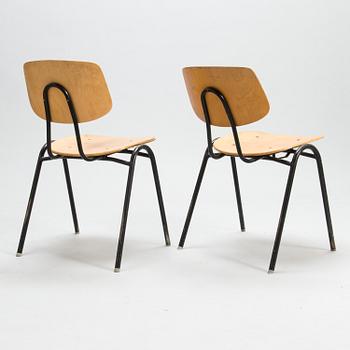 A set of 8 chairs model 50 for Isku Kaluste, Finland 1950s.