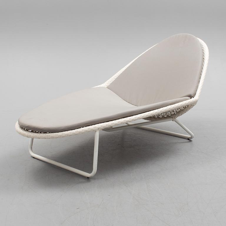 A Cane-line sun bed from Denmark, 21st Century.