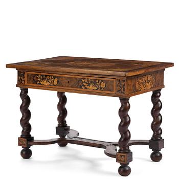 22. A Dutch baroque 'blumen marquetrie' table, early 18th century.