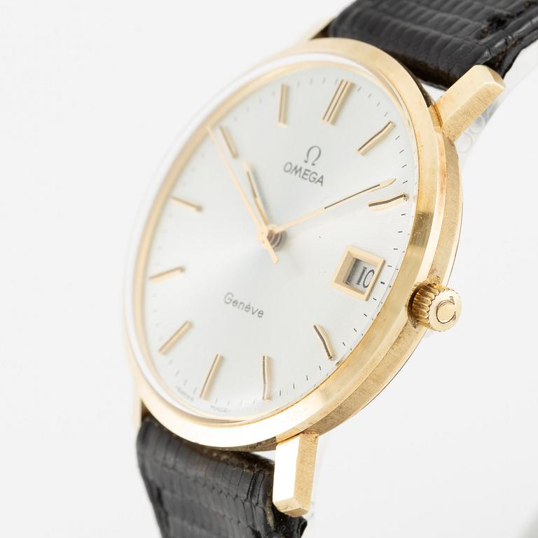 Omega, Genève, wristwatch, 34 mm.