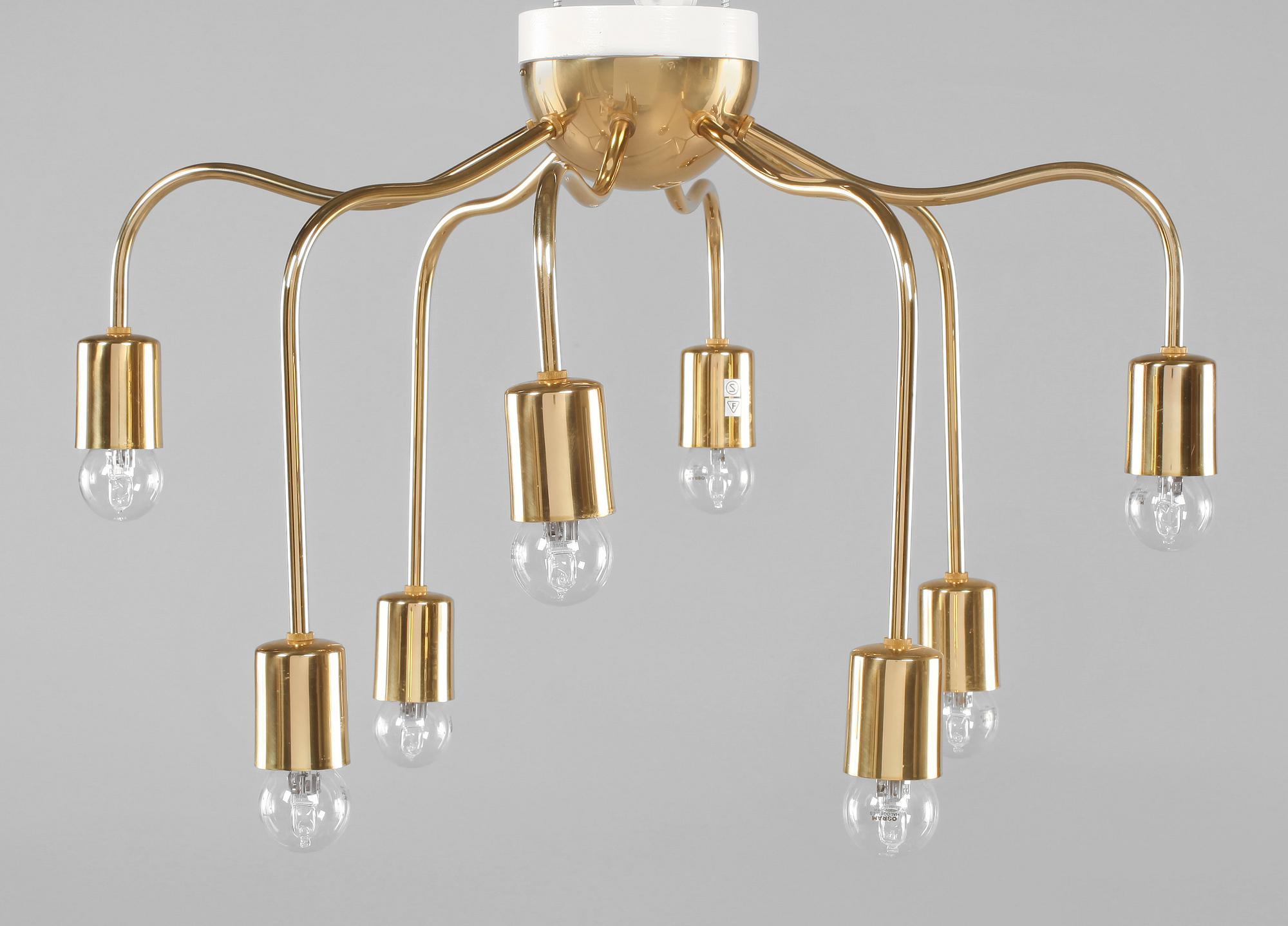 TAKLAMPA, mässing, modell 2356, Josef Frank, Svenskt Tenn, formgiven på 1920-talet.