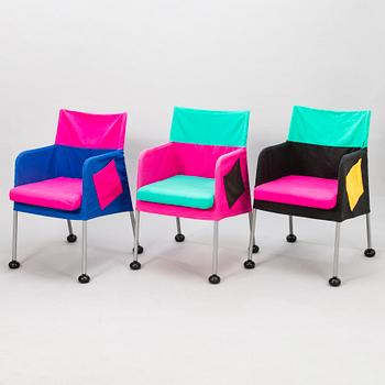 EERO AARNIO, Three 'Puzzle chairs' for Adelta.