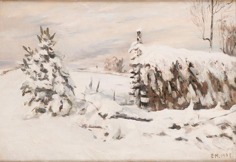 Elias Muukka, Winter landscape.