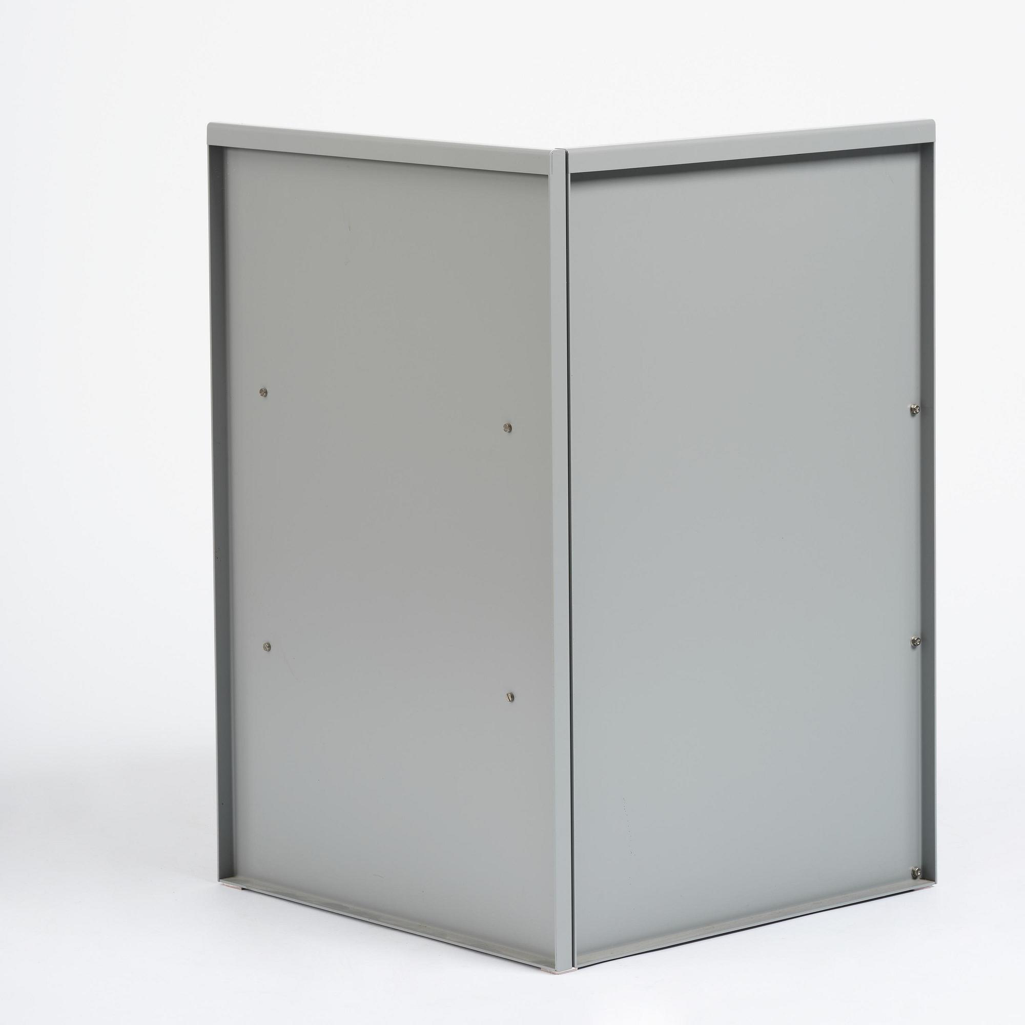 Donald Judd, a "Corner Chair No 15", Lehni, Switzerland, 1989.