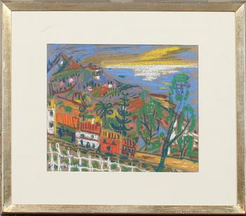 Uno Vallman · UNO VALLMAN, pastell, signerad.