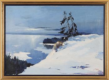 Axel Lind, Winter landscape.