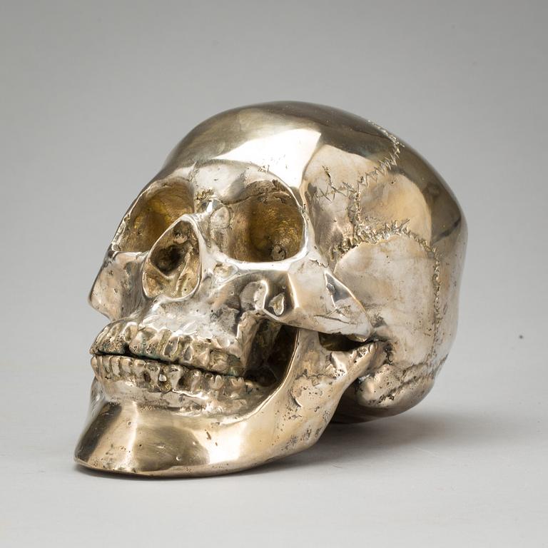 SKULPTUR, försilvrad mässing, sent 1900-tal.