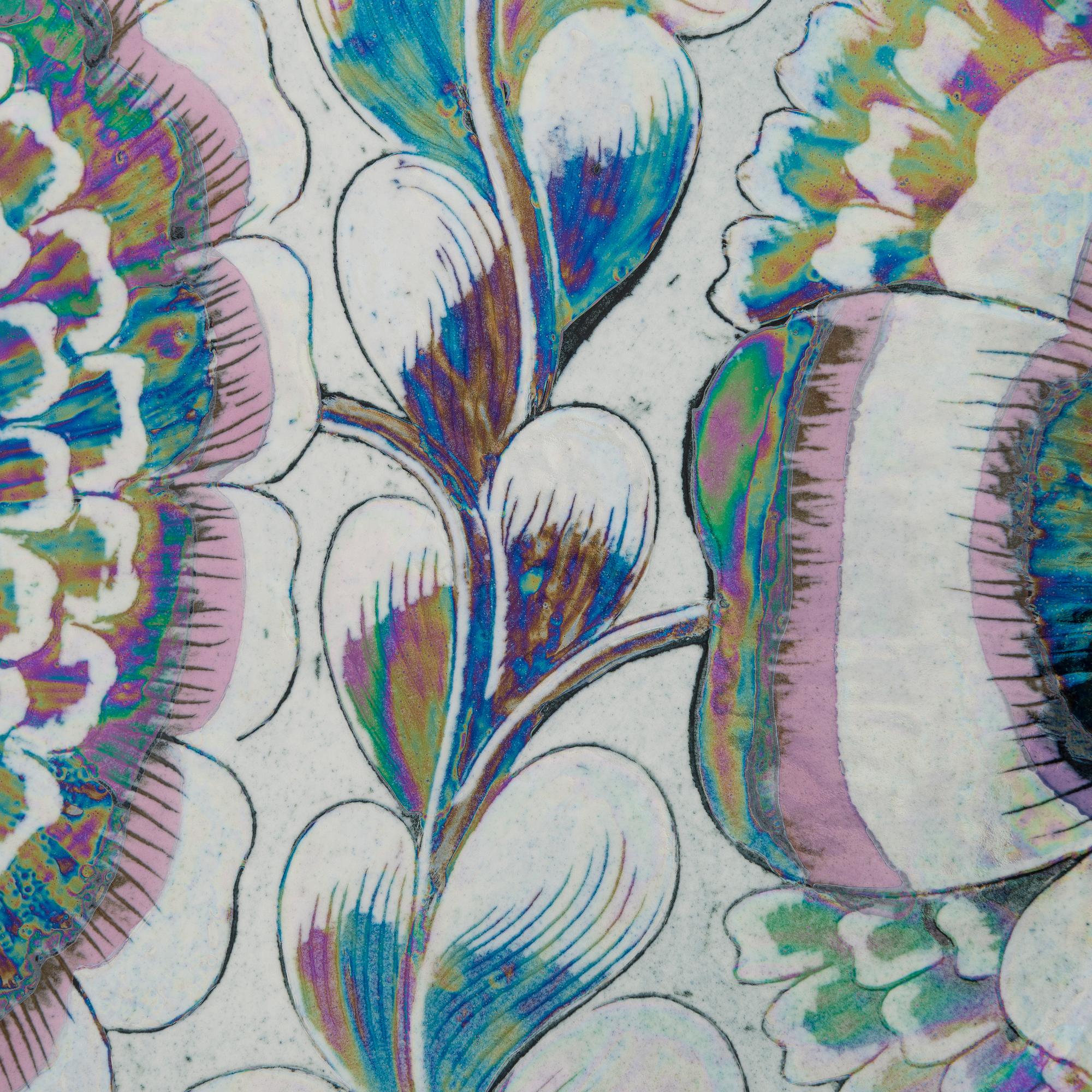 Birger Kaipiainen, dekorationsfat, stengods, signerad Kaipiainen Arabia.