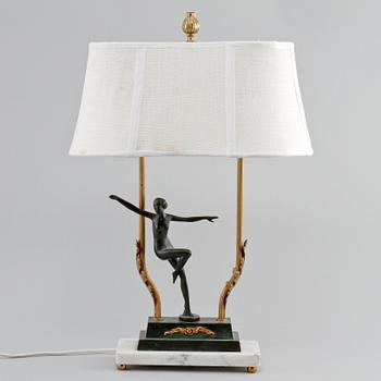 BORDSLAMPA, Josef Lorenzl, art deco, 1930-tal.