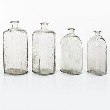 Bottles, a pair, Baroque, 18th century, +2.