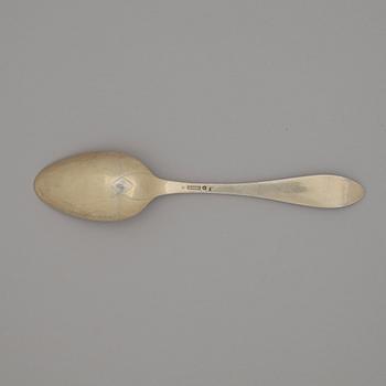 A Swedish early 19th century silver-gilt burial-spoon, mark of Erik Bratt, Uddevalla (1798-1816).