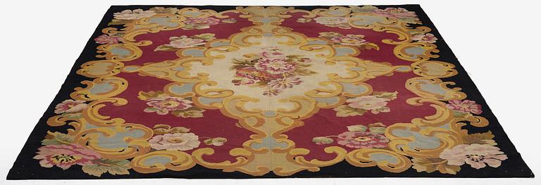 Antony Armstrong Jones, Lords Snowdons carpet, embroided c. 324 x 276 cm.