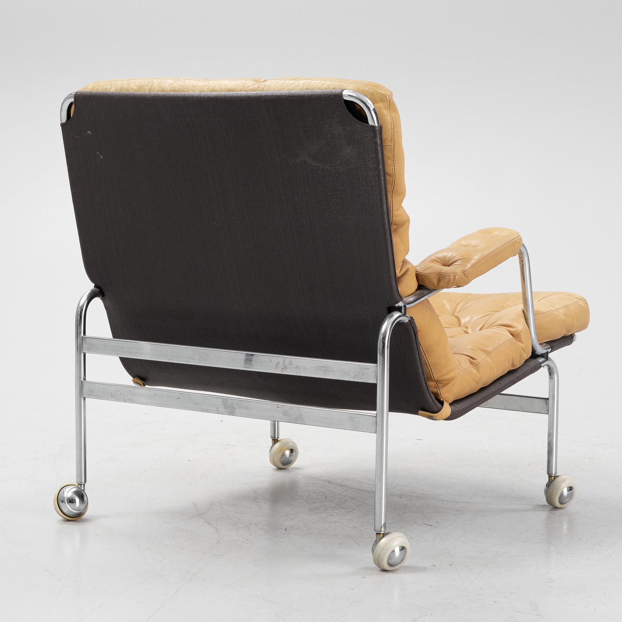 Bruno Mathsson, a 'Karin' easy chair for DUX, latter half of the 20th century.