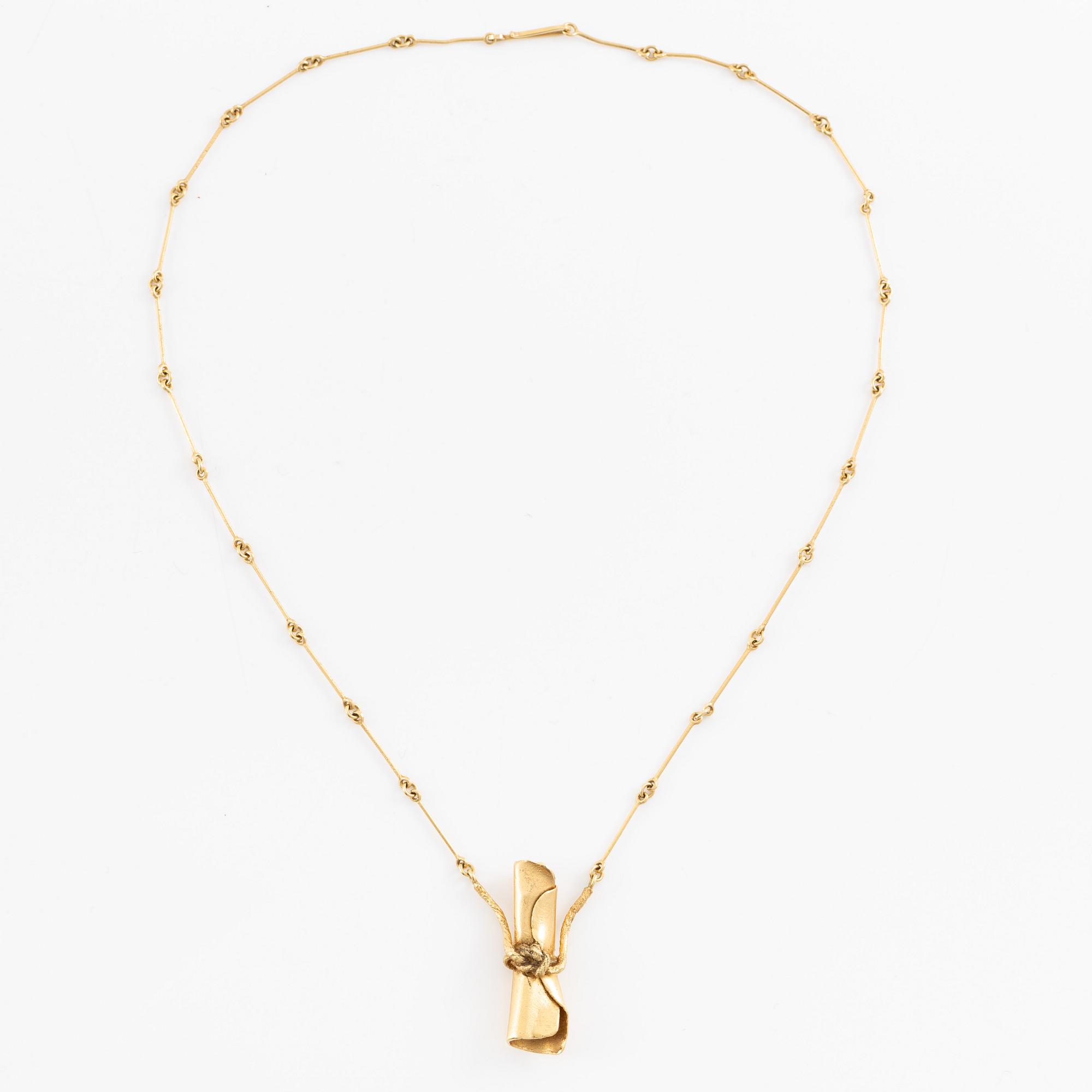 Magnus G:son Liedholm, necklace, 18K gold.