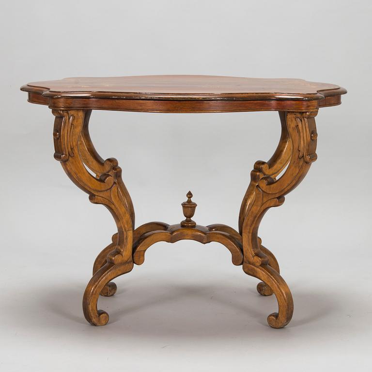 Neo-rococo table, late 19th century.