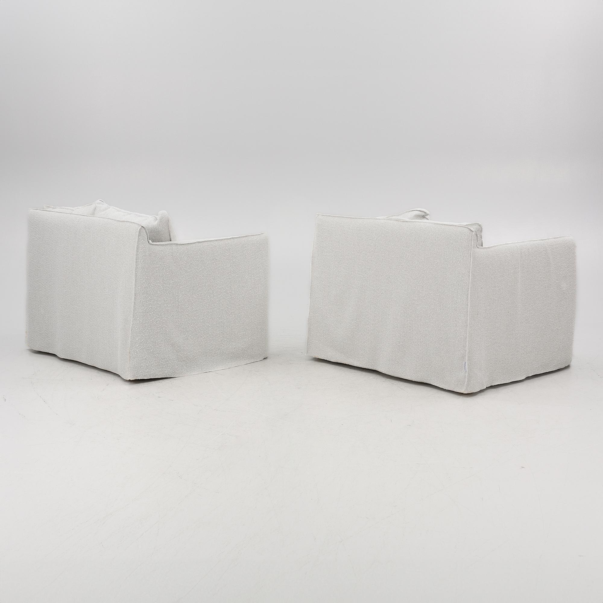 Paola Navone, fåtöljer för utomhusbruk, ett par, "Ghost Out", Gervasoni, Italien.