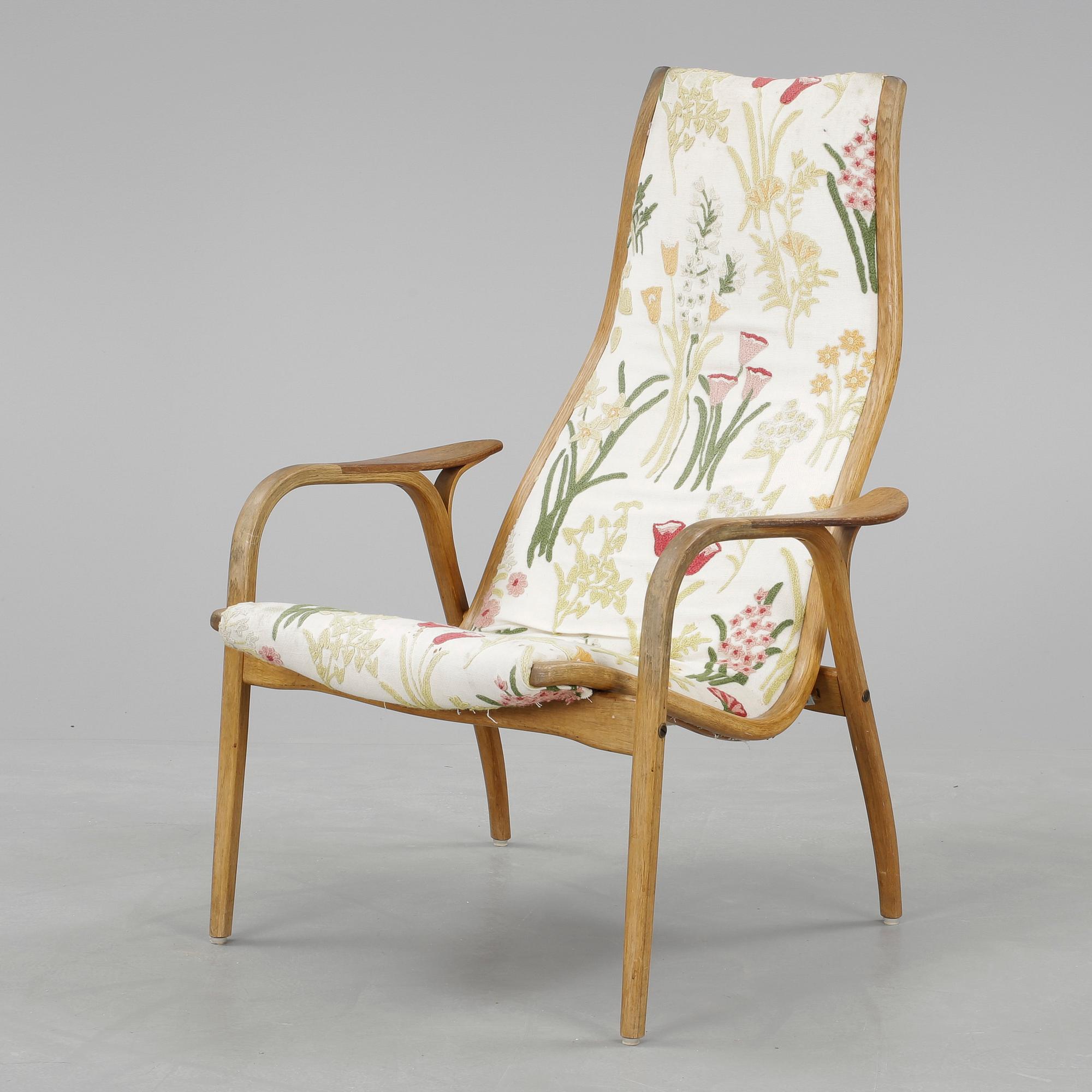 FÅTÖLJ, "Lamino", Yngve Ekström, 1900-talets andra hälft.