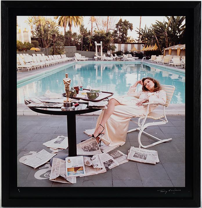 TERRY O'NEILL, "Faye Dunaway, Hollywood, 1977", c-print, signed and numbered A/P.