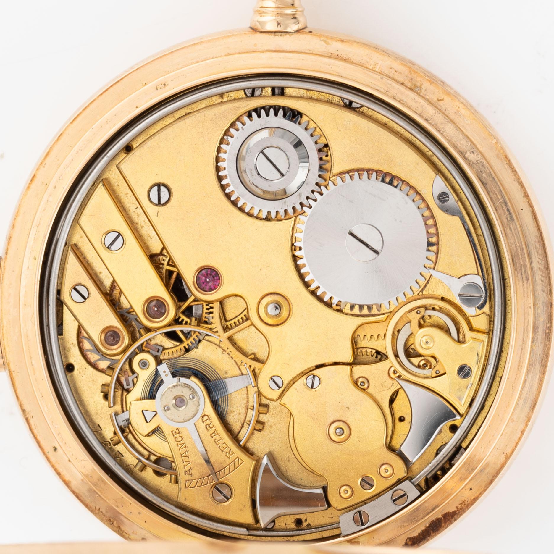 Pocket watch, hunter, minute repeater, 52 mm.