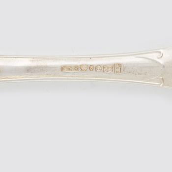 Bestickuppsättning, 46 delar, silver, modell "Prins Albert", bl.a. CG Hallberg, Stockholm 1949.