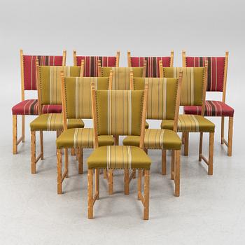 Henning Kjaernulf, matbord  med 10 stolar, 1960/70-tal.