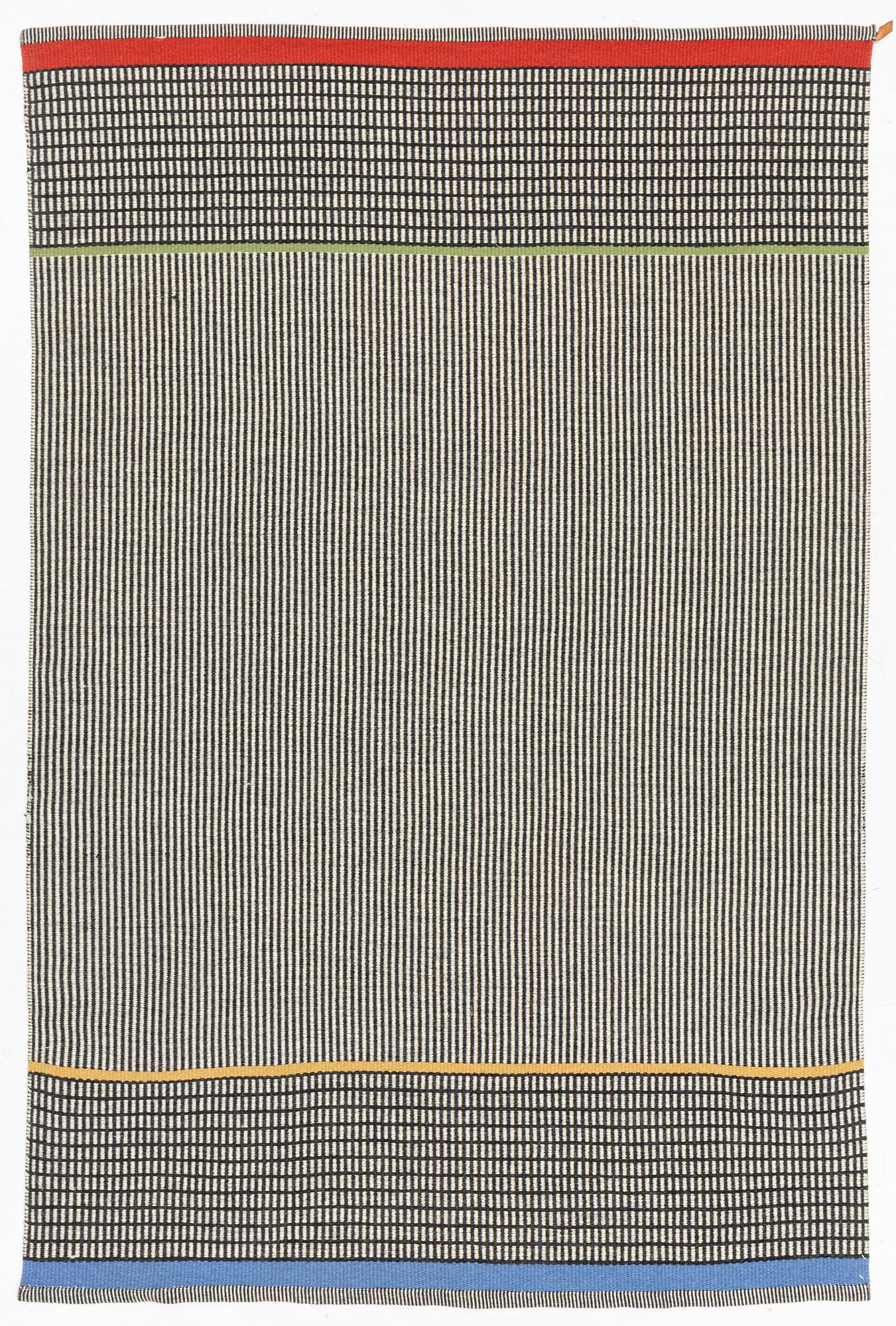 Gunilla Lagerhem Ullberg, matta, "Häggå Stripe", Kasthall, ca 236 x 154 cm.