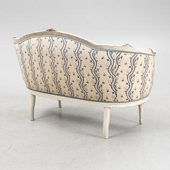 Soffa, gustaviansk, sent 1700-tal.