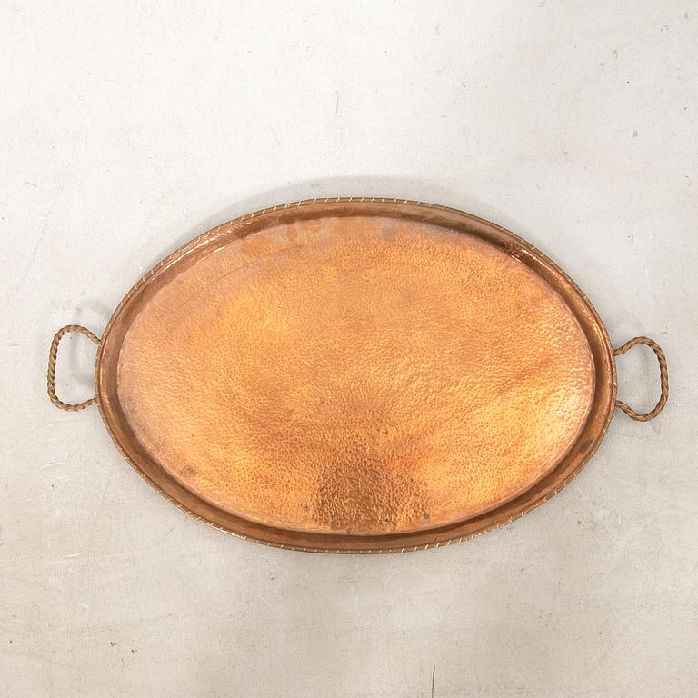 Trays/Serving dishes 3 pcs 20th century, first half.