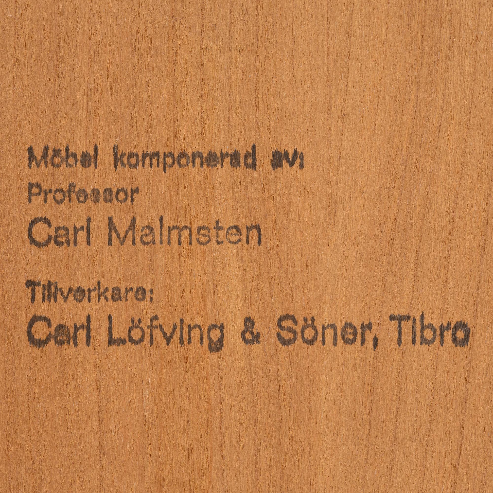 Carl Malmsten, skåp, "Undantaget", Carl Löfving & söner, 1900-talets slut.