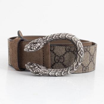 Gucci, belt, "Dionysus GG Supreme belt". Size 80.