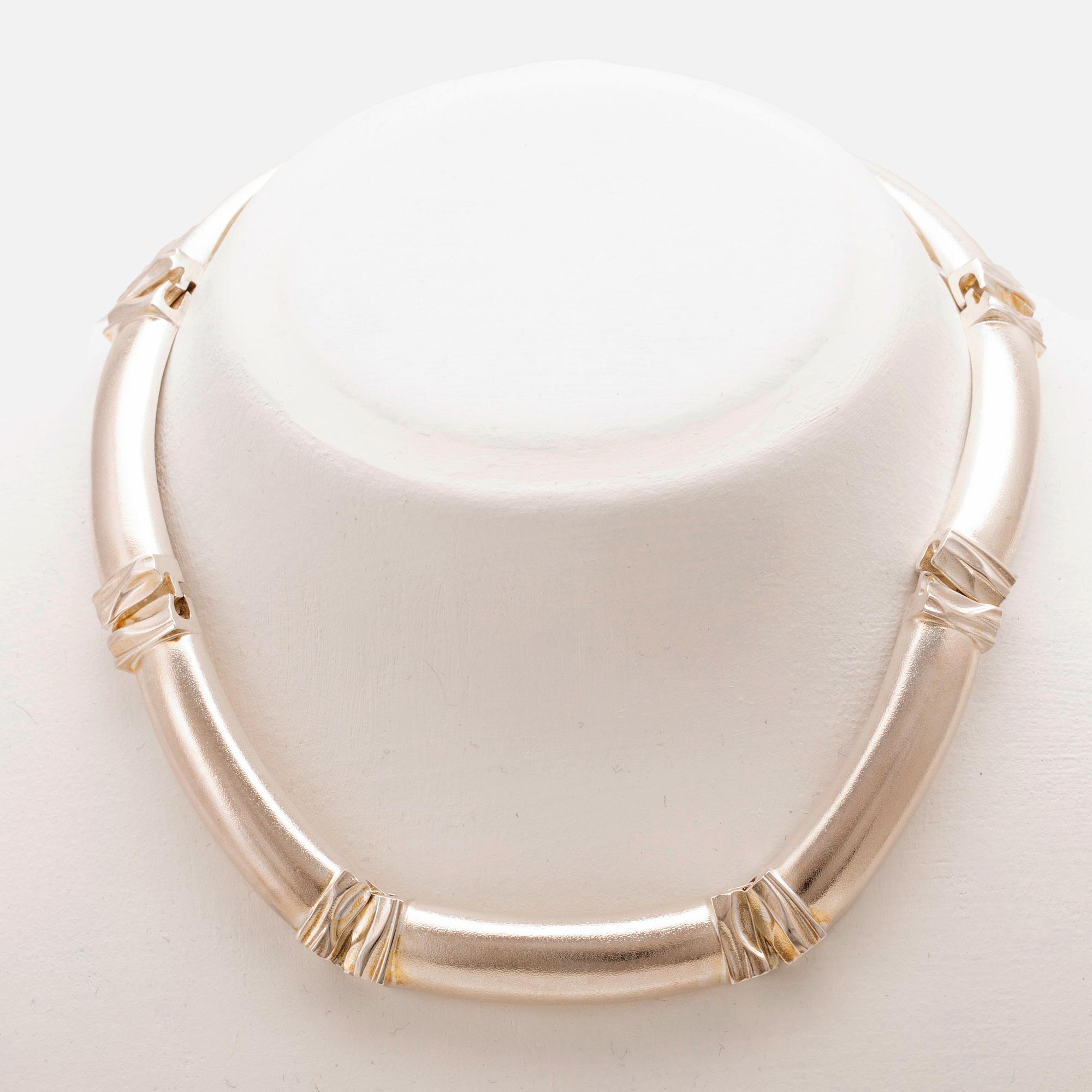 Björn Weckström, halsband "Delos" silver, Lapponia 1987.