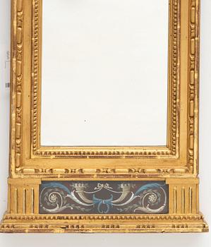 Alate Gustavian mirror, Sweden, around 1800.