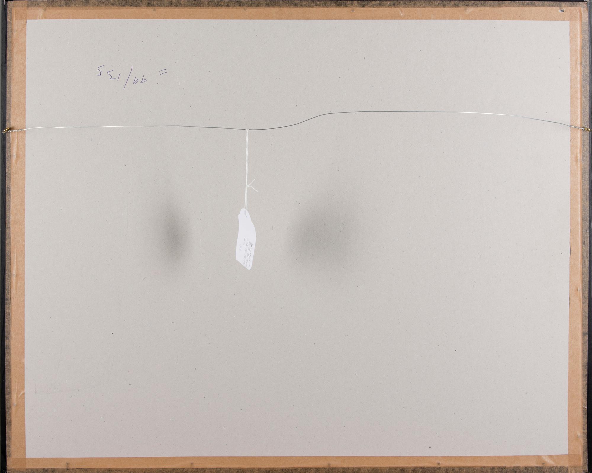 THEO TOBIASSE, färglitografi, signerad och numrerad 99/135.