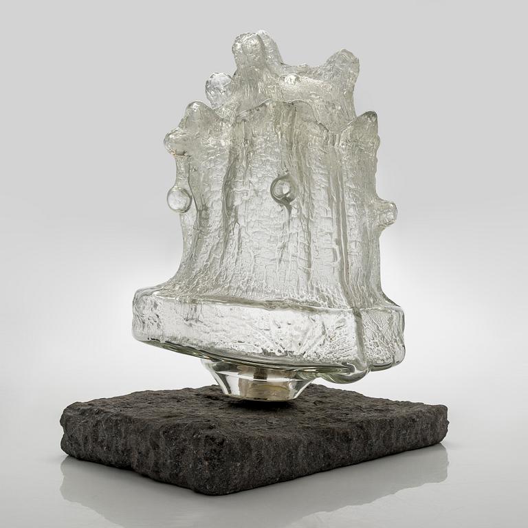 Timo Sarpaneva, veistos, "Ahtojää", signeerattu Timo Sarpaneva Iittala 1967.