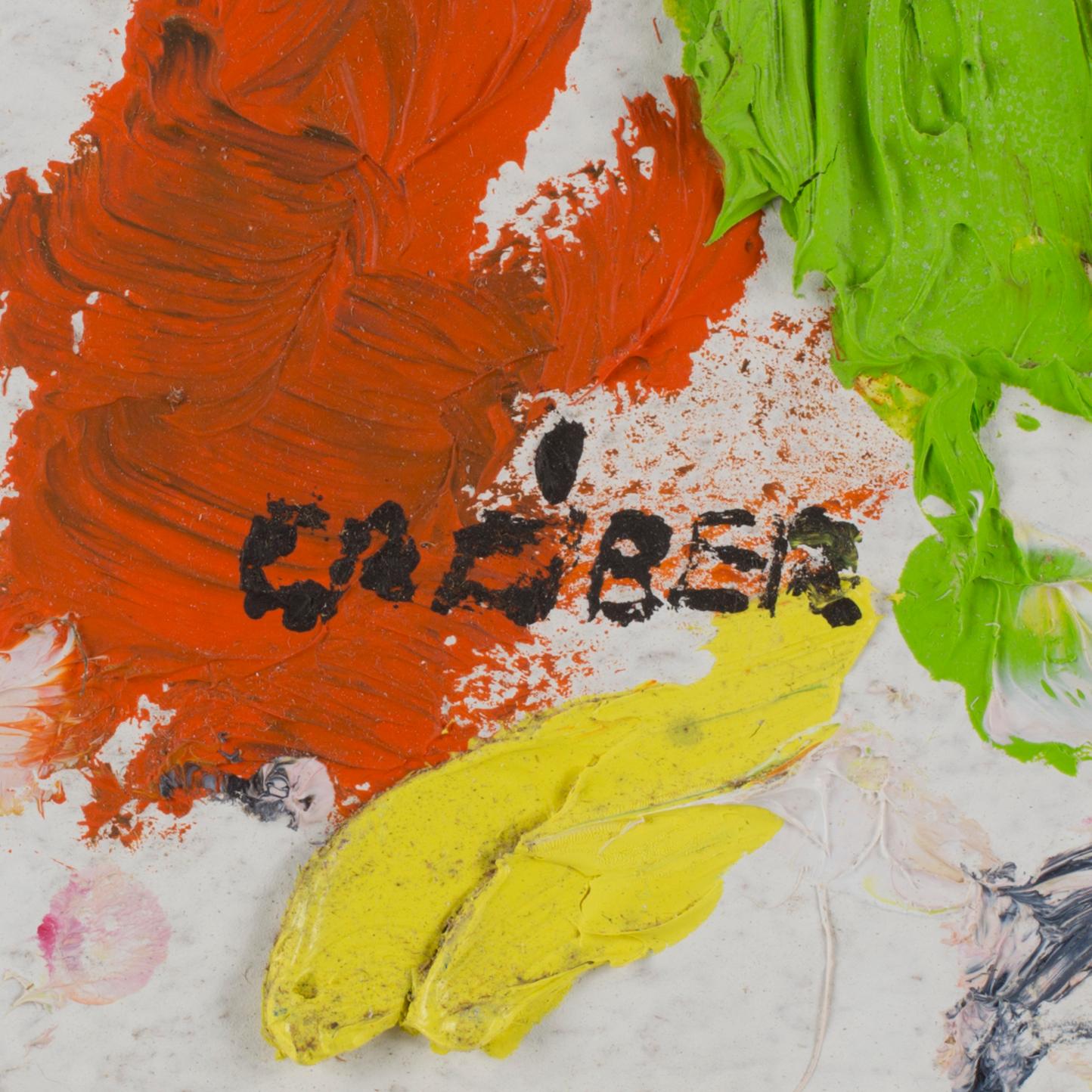 GUNNAR GREIBER, akryl på pannå, signerad.