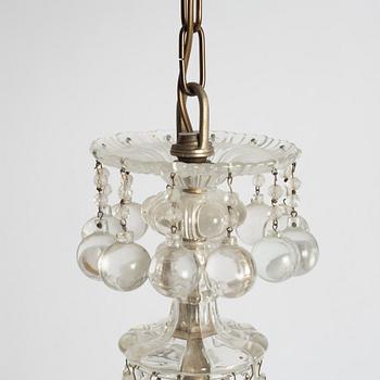 An Empire style chandelier, mid20th century.