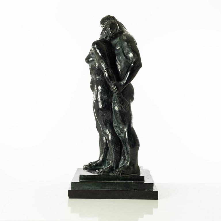 Gudmar Olovson, sculpture. Signed. Numbered. Foundry mark. Bronze, total height 71 cm, length 33 cm.