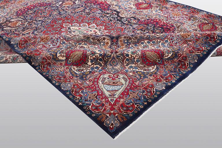 A carpet, Kashmar, ca 382 x 295 cm.